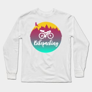 Bikepacking - Adventure Cycling Circular Artwork Long Sleeve T-Shirt